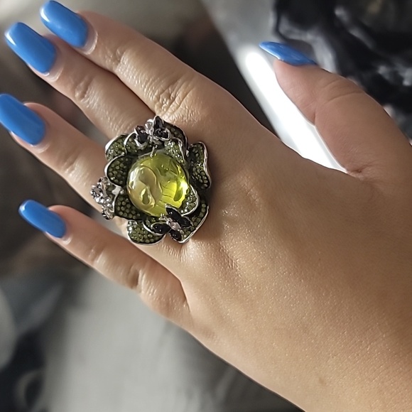 YELLOW FLORAL RING - Picture 6 of 6